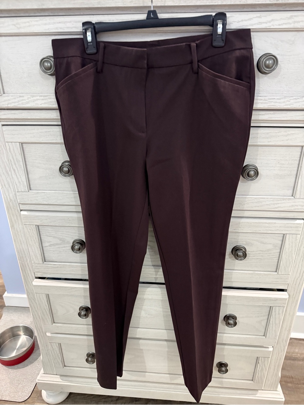 41 Hawthorn Slim Straight Trousers in Dark Brown